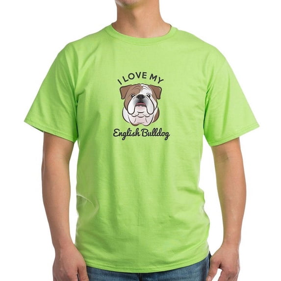 CafePress - I Love My English Bulldog Light T Shirt - Light T-Shirt - CP