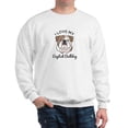thumbnail image 1 of CafePress - I Love My English Bulldog Sweatshirt - Crew Neck Sweatshirt, 1 of 4