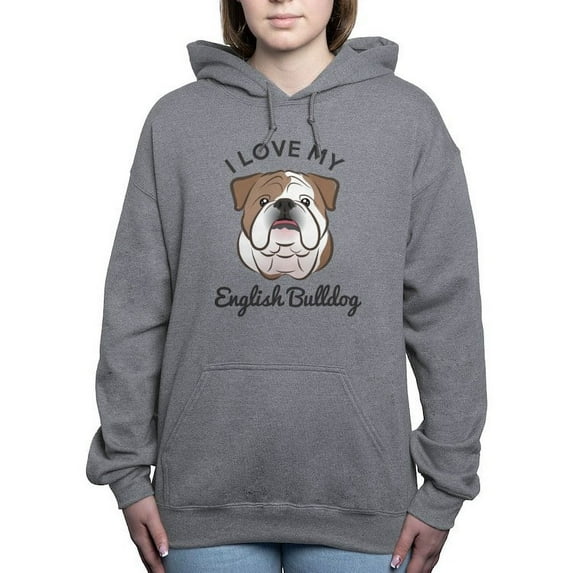 CafePress - I Love My English Bulldog Sweatshirt - Pullover Hoodie, Classic & Comfortable Hooded Sweatshirt