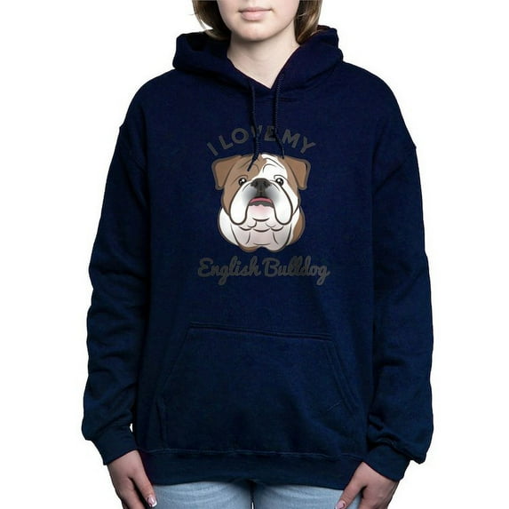CafePress - I Love My English Bulldog Sweatshirt - Pullover Hoodie, Classic & Comfortable Hooded Sweatshirt