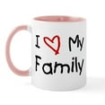 thumbnail image 1 of CafePress - I Love My Family Mug - 11 oz Ceramic Mug - Novelty Coffee Tea Cup, 1 of 3