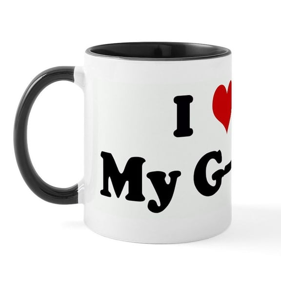 CafePress - I Love My G Ma Mug - 11 oz Ceramic Mug - Novelty Coffee Tea Cup