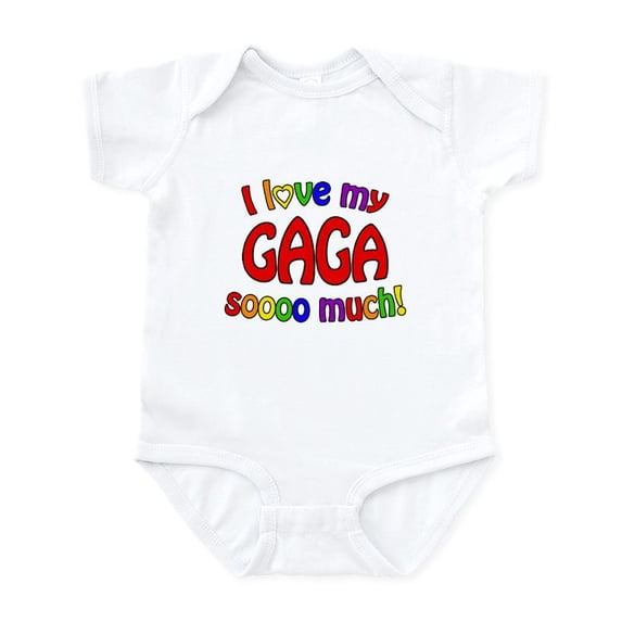 CafePress - I Love My GAGA Soooo Much! Infant Bodysuit - Baby Light Bodysuit, Size Newborn - 24 Months