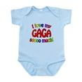 thumbnail image 1 of CafePress - I Love My GAGA Soooo Much! Infant Bodysuit - Baby Light Bodysuit, Size Newborn - 24 Months, 1 of 4