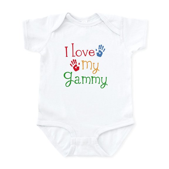 CafePress - I Love My Gammy Infant Bodysuit - Baby Light Bodysuit, Size Newborn - 24 Months