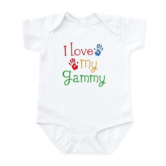 CafePress - I Love My Gammy Infant Bodysuit - Baby Light Bodysuit, Size Newborn - 24 Months