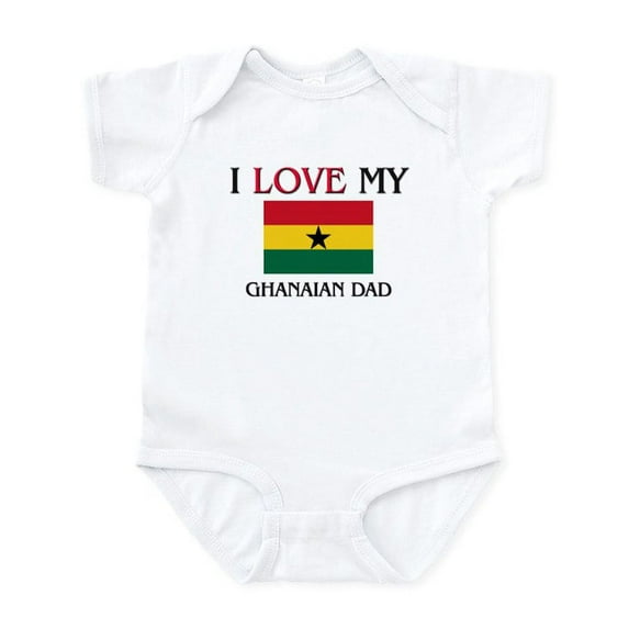 CafePress - I Love My Ghanaian Dad Infant Bodysuit - Baby Light Bodysuit, Size Newborn - 24 Months