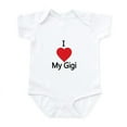 thumbnail image 1 of CafePress - I Love My Gigi Body Suit - Baby Light Bodysuit, Size Newborn - 24 Months, 1 of 4