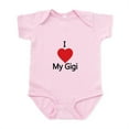 thumbnail image 1 of CafePress - I Love My Gigi Body Suit - Baby Light Bodysuit, Size Newborn - 24 Months, 1 of 4