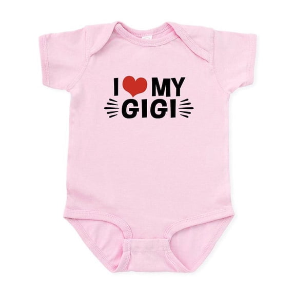 CafePress - I Love My Gigi Infant Bodysuit - Baby Light Bodysuit, Size Newborn - 24 Months