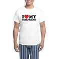 thumbnail image 1 of CafePress - I Love My Girlfriend Men's Light Pajamas - Men's Light Loose Fit Cotton Pajama Set, 1 of 7
