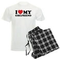 thumbnail image 1 of CafePress - I Love My Girlfriend Men's Light Pajamas - Men's Light Loose Fit Cotton Pajama Set, 1 of 7