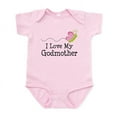 thumbnail image 1 of CafePress - I Love My Godmother Infant Bodysuit - Baby Light Bodysuit, Size Newborn - 24 Months, 1 of 4