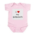 thumbnail image 1 of CafePress - I Love My Godparents Infant Bodysuit - Baby Light Bodysuit, Size Newborn - 24 Months, 1 of 4
