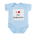 thumbnail image 1 of CafePress - I Love My Godparents Infant Bodysuit - Baby Light Bodysuit, Size Newborn - 24 Months, 1 of 4