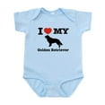 thumbnail image 1 of CafePress - I Love My Golden Retriever Infant Bodysuit - Baby Light Bodysuit, Size Newborn - 24 Months, 1 of 4