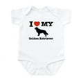 thumbnail image 1 of CafePress - I Love My Golden Retriever Infant Bodysuit - Baby Light Bodysuit, Size Newborn - 24 Months, 1 of 4