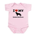 thumbnail image 1 of CafePress - I Love My Golden Retriever Infant Bodysuit - Baby Light Bodysuit, Size Newborn - 24 Months, 1 of 4