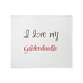 thumbnail image 1 of CafePress - I Love My Goldendoodle Throw Blanket - Soft Fleece Throw Blanket, 50"x60" Stadium Blanket, 1 of 2
