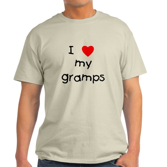 CafePress - I Love My Gramps Light T Shirt - Men's Classic Graphic T-Shirt