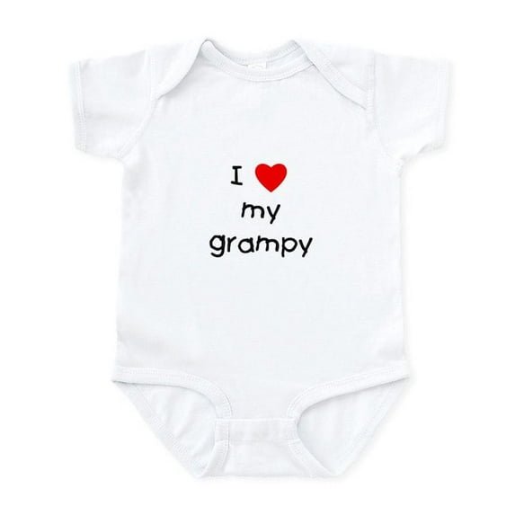 CafePress - I Love My Grampy Infant Bodysuit - Baby Light Bodysuit, Size Newborn - 24 Months