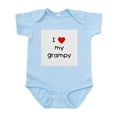 thumbnail image 1 of CafePress - I Love My Grampy Infant Bodysuit - Baby Light Bodysuit, Size Newborn - 24 Months, 1 of 4