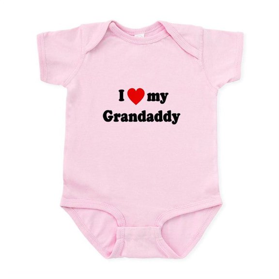 CafePress - I Love My Grandaddy Infant Bodysuit - Baby Light Bodysuit, Size Newborn - 24 Months