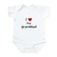 thumbnail image 1 of CafePress - I Love My Granddad Infant Bodysuit - Baby Light Bodysuit, Size Newborn - 24 Months, 1 of 4