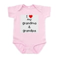 thumbnail image 1 of CafePress - I Love My Grandma &Amp; Grandpa Infant Body Suit - Baby Light Bodysuit, Size Newborn - 24 Months, 1 of 4