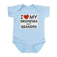 thumbnail image 1 of CafePress - I Love My Grandma And Grandpa Infant Bodysuit - Baby Light Bodysuit, Size Newborn - 24 Months, 1 of 4
