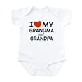 thumbnail image 1 of CafePress - I Love My Grandma And Grandpa Infant Creeper - Baby Light Bodysuit, Size Newborn - 24 Months, 1 of 4