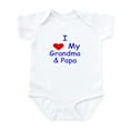 thumbnail image 1 of CafePress - I Love My Grandma & Papa Infant Bodysuit - Baby Light Bodysuit, Size Newborn - 24 Months, 1 of 4