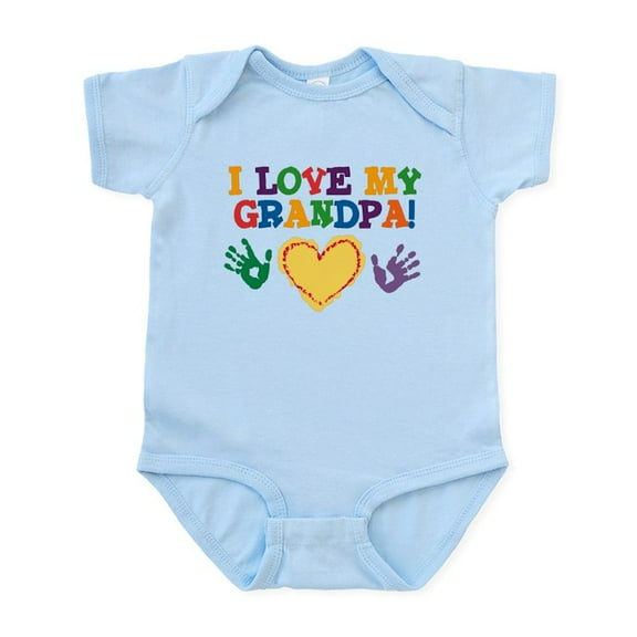 CafePress - I Love My Grandpa Infant Bodysuit - Baby Light Bodysuit, Size Newborn - 24 Months
