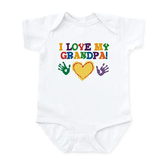 CafePress - I Love My Grandpa Infant Bodysuit - Baby Light Bodysuit, Size Newborn - 24 Months