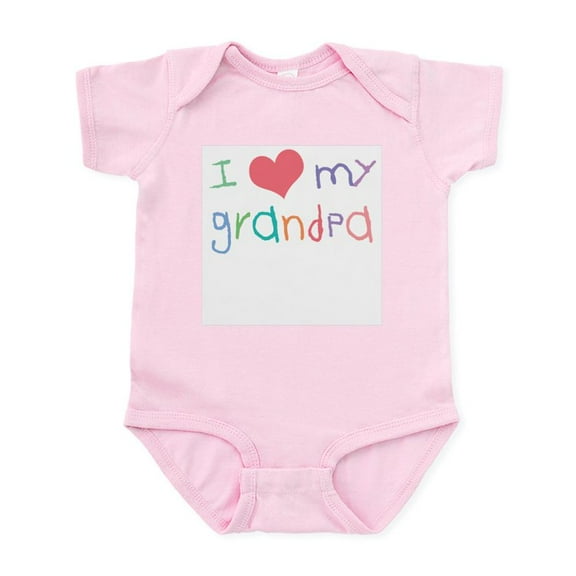 CafePress - I Love My Grandpa Infant Bodysuit - Baby Light Bodysuit, Size Newborn - 24 Months