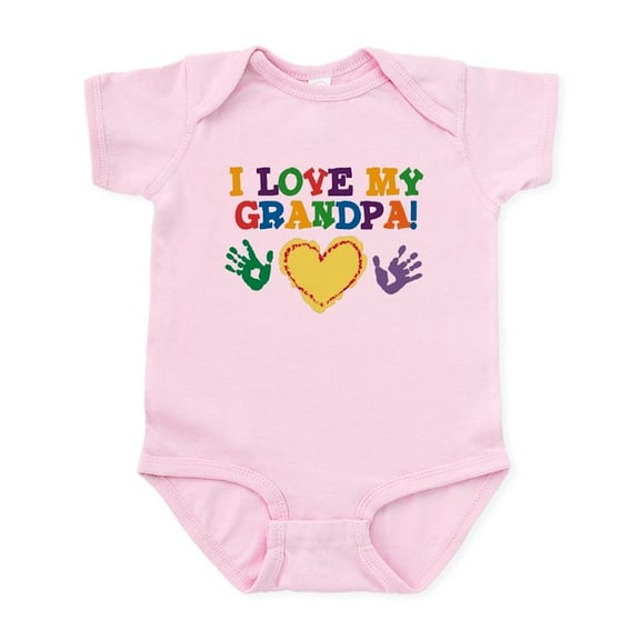 CafePress - I Love My Grandpa Infant Bodysuit - Baby Light Bodysuit, Size Newborn - 24 Months