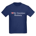 thumbnail image 1 of CafePress - I Love My Grandpa's Mustang Kids Dark T Shirt - Dark T-Shirt Kids XS-XL, 1 of 4