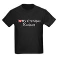thumbnail image 1 of CafePress - I Love My Grandpa's Mustang Kids Dark T Shirt - Dark T-Shirt Kids XS-XL, 1 of 4