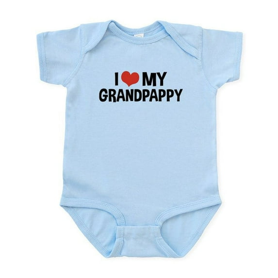 CafePress - I Love My Grandpappy Infant Bodysuit - Baby Light Bodysuit, Size Newborn - 24 Months