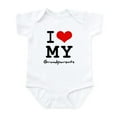 thumbnail image 1 of CafePress - I Love My Grandparents Infant Bodysuit - Baby Light Bodysuit, Size Newborn - 24 Months, 1 of 4