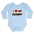 thumbnail image 1 of CafePress - I Love My Granny Body Suit - Long Sleeve Cotton Baby Bodysuit, 1 of 4