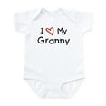 thumbnail image 1 of CafePress - I Love My Granny Infant Bodysuit - Baby Light Bodysuit, Size Newborn - 24 Months, 1 of 4