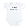 thumbnail image 1 of CafePress - I Love My Great Aunt Infant Bodysuit - Baby Light Bodysuit, Size Newborn - 24 Months, 1 of 4
