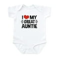 thumbnail image 1 of CafePress - I Love My Great Auntie Infant Bodysuit - Baby Light Bodysuit, Size Newborn - 24 Months, 1 of 4
