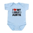 thumbnail image 1 of CafePress - I Love My Great Auntie Infant Bodysuit - Baby Light Bodysuit, Size Newborn - 24 Months, 1 of 4