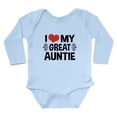 thumbnail image 1 of CafePress - I Love My Great Auntie Long Sleeve Infant Bodysuit - Long Sleeve Cotton Baby Bodysuit, 1 of 4