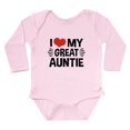 thumbnail image 1 of CafePress - I Love My Great Auntie Long Sleeve Infant Bodysuit - Long Sleeve Cotton Baby Bodysuit, 1 of 4