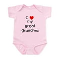 thumbnail image 1 of CafePress - I Love My Great Grandma Infant Bodysuit - Baby Light Bodysuit, Size Newborn - 24 Months, 1 of 4