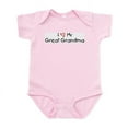 thumbnail image 1 of CafePress - I Love My Great Grandma Infant Bodysuit - Baby Light Bodysuit, Size Newborn - 24 Months, 1 of 4