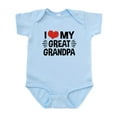 thumbnail image 1 of CafePress - I Love My Great Grandpa Infant Bodysuit - Baby Light Bodysuit, Size Newborn - 24 Months, 1 of 4
